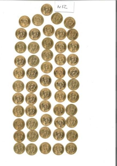 null FRANCE: 
-4 x 20 gold francs (900 thousandths) COQ DE CHAPLAIN, 1907.
-1 x 20...