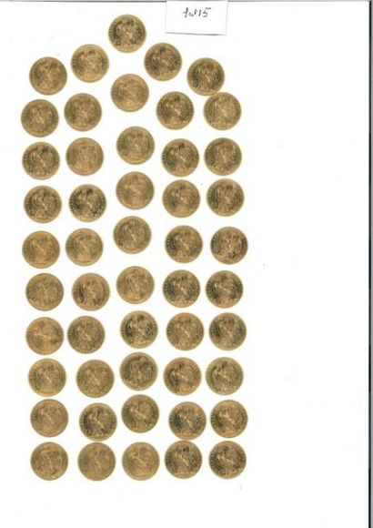 null FRANCE: 
-1 x 20 gold francs (900 thousandths) COQ DE CHAPLAIN, 1904.
-4 x 20...