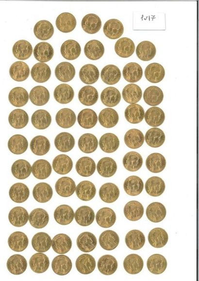 null FRANCE:
-1 x 20 gold francs (900 thousandths) COQ DE CHAPLAIN, 1900.
-2 x 20...