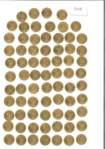 null FRANCE:
-1 x 20 gold francs (900 thousandths) COQ DE CHAPLAIN, 1900.
-2 x 20...