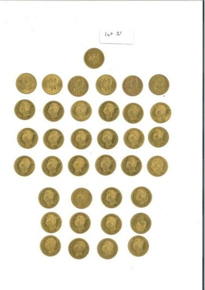 null AUSTRIA-HUNGARY: 
-1 x 8 gold florins (900 thousandths) UNION LATIN FRANCOIS...