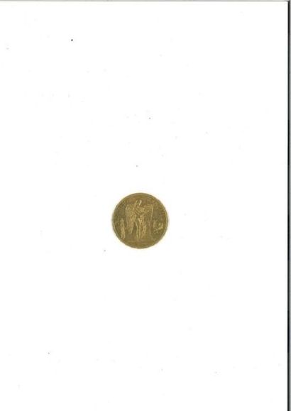 null FRANCE : 
1 x 100 francs or (900 millièmes) GENIE, 1900.
Poids : 32,2 g