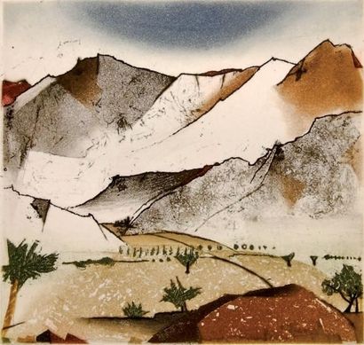 BEERI (TUVIA)-LOTI (PIERRE) Le désert (fragments). Illustré de 8 aquatintes en couleurs...