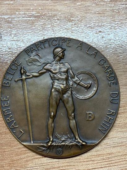 null ENSEMBLE de 17 médailles en l'état:
-Médaille rectangulaire en bronze, "Union...