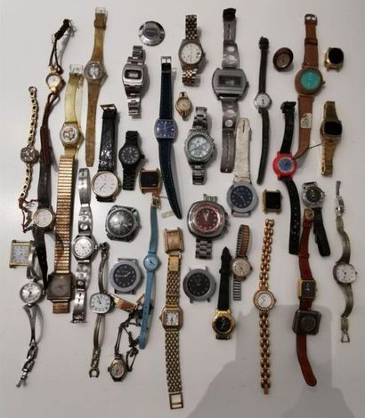LOT de montres 1970/80, homme ou femme, en...