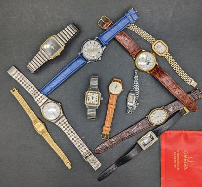 null LOT de montres bracelets, principalement à quartz, d'horizons divers, suivre...