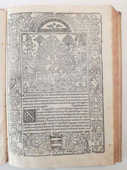 null [16th century book]. [JEROMA (Saint)]. Vita de sancti padri vulgare hystoriata....