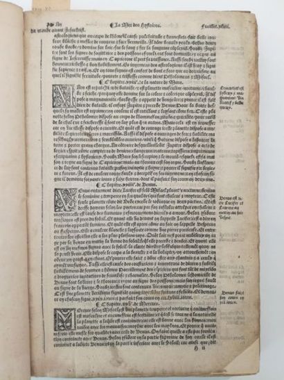 null [Livre du XVIe siècle]. [MER DES HISTOIRES]. [Paris, Oudin Petit, 1550 ?]. Deux...