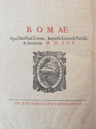 null [Livre du XVIe siècle]. [Pontifical romain, latin, 1595]. [Pontificale Romanum...