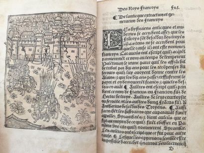 null [16th century book]. BOUCHET (Jean). The ancient and modern genealogies of the...