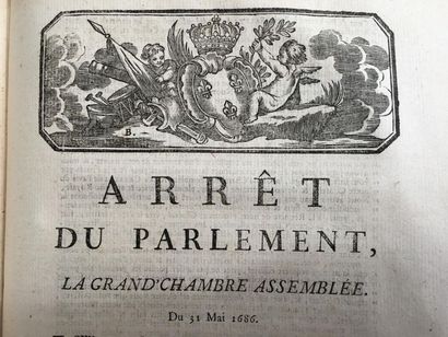 null * [Affaire du collier]. Recueil de 16 pièces imprimées à Paris entre 1776 et...