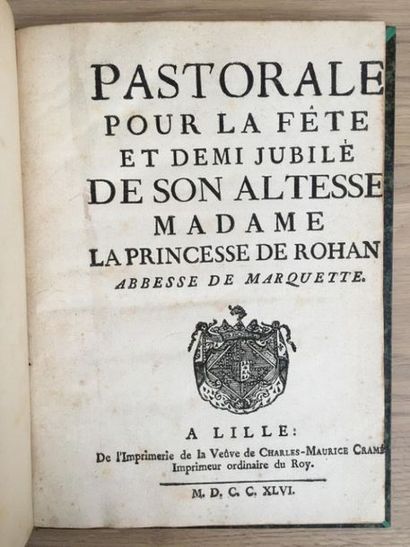 null * [Rohan (Geneviève A. E. de)]. Pastorale pour la fête et demi jubilé de son...