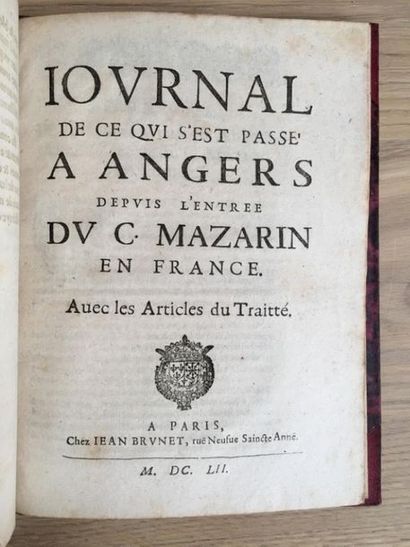 null * [Mazarinades] ROHAN (Henri de Chabot de). Letter from Monsignor the Duke of...