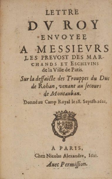 null * [Rohan et les guerres de religion sous Louis XIII]. Ensemble de 12 plaquettes,...
