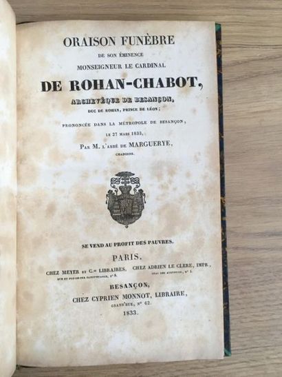 null * [Rohan-Chabot (Louis-François de)]. Funeral oration of his eminence Monseigneur...