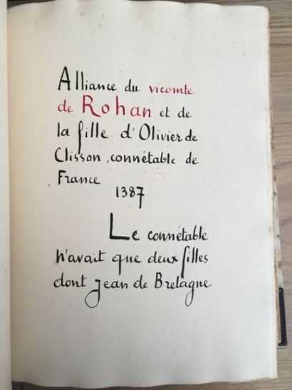 null * [Manuscrit]. [Rohan (maison de)]. Choix de documents originaux pour servir...