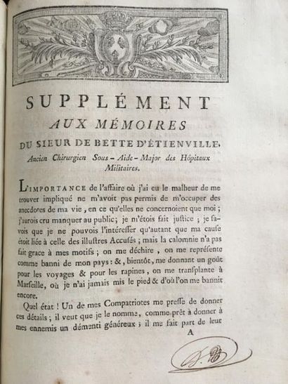  * [Affaire du collier]. Recueil de 14 pièces imprimées à Paris entre 1785 et 1786....
