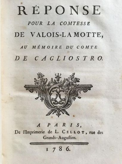 null * [Affaire du collier]. Recueil de 14 pièces imprimées à Paris entre 1785 et...