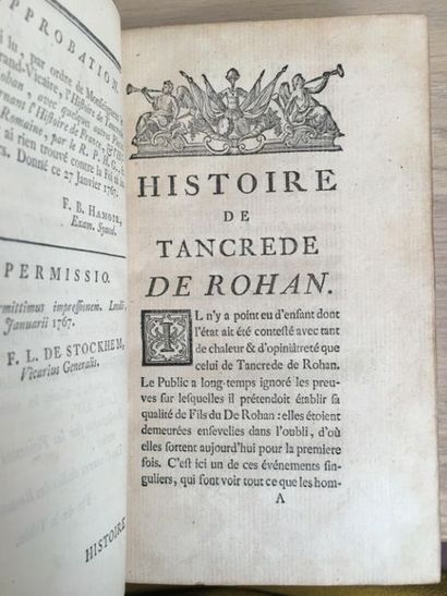 null * [GRIFFET (Henri)]. Histoire de Tancrède de Rohan, avec quelques autres pièces...