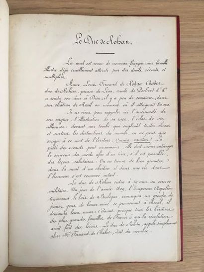 null * [Rohan-Chabot (Anne L. F. de)]. G [???] T (vicomte de). Le duc de Rohan. 1869....