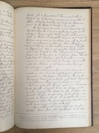 null RETIRÉ DE LA VENTE /// * [Manuscrit]. [Léon]. Notes sur la principauté de Léon....