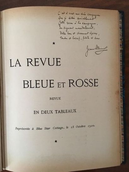 null * [STERN (Jean)]. La revue bleue et rosse. Revue en deux tableaux. Représentée...