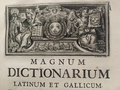 null DANET (Pierre). Magnum dictionarium latinum and gallicum. Paris, Thiboust and...