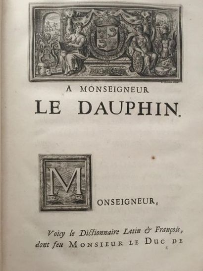 null DANET (Pierre). Magnum dictionarium latinum and gallicum. Paris, Thiboust and...