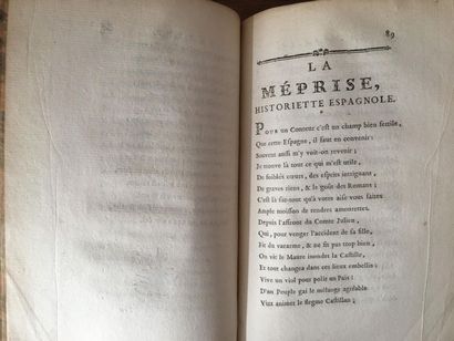null [DORAT (Claude-Joseph)]. [Recueil de contes et poèmes. S.l., s.n., vers 1770]....