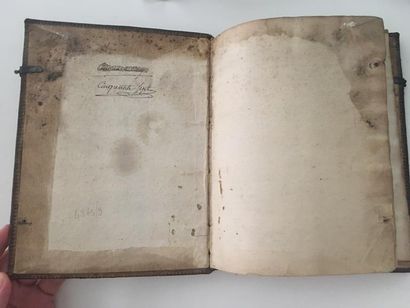 null [Manuscript] [Franche-Comté]. Register of debtors. 1756-1761. In-4, 121 f. In-8,...