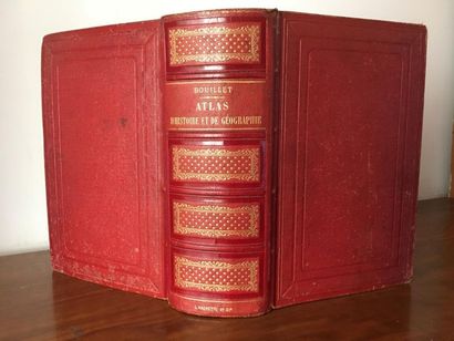  BOUILLET (M.-N.). Atlas universel d'histoire et de géographie. Paris, Hachette,...