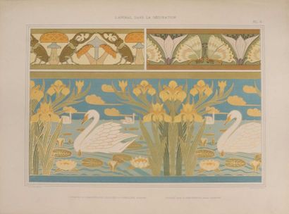 null [Art Nouveau]. VERNEUIL (Maurice Pillard). The animal in the decoration. Paris,...