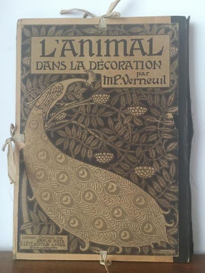 null [Art Nouveau]. VERNEUIL (Maurice Pillard). L'animal dans la décoration. Paris,...