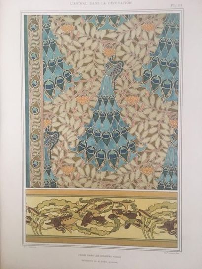 null [Art Nouveau]. VERNEUIL (Maurice Pillard). The animal in the decoration. Paris,...