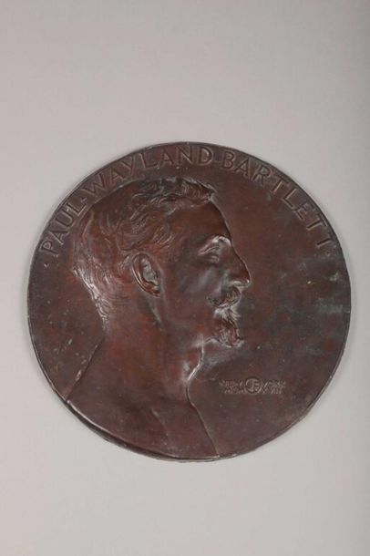 John FLANAGAN (1865-1952). John FLANAGAN (1865-1952).
Portrait en buste de Paul Wayland...