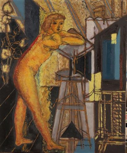 Max PAPART (1901-1994). Max PAPART (1901-1994). 
 Nude standing in the studio, no....