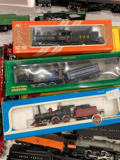 LOT de LOCOMOTIVES "HEROIQUES AMERICAINES" LOTS of "AMERICAN HEROICAL" LOCOMOTIVES,...