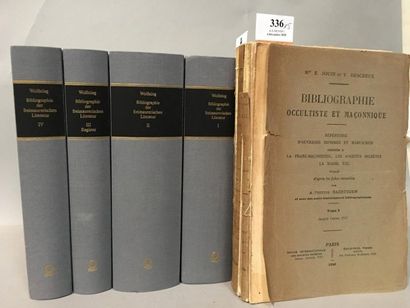 null WOLFSTIEG (A.). Bibliographie der freimaurerischen Literatur. Hildesheim, 1992,...