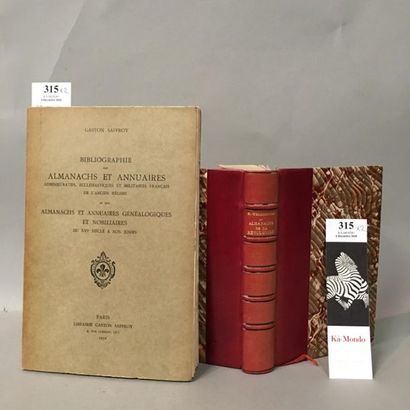 null SAFFROY (G.). Bibliographie des almanachs et annuaires administratifs, ecclésiastiques...