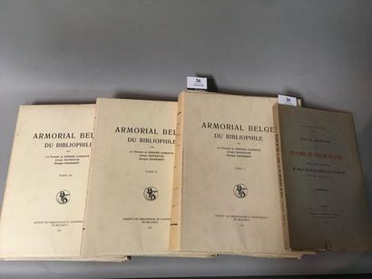 null JONGHE D'ARDOYE (Vte de), J. HAVENITH & G. DANSAERT. Armorial belge du bibliophile....