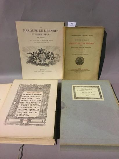 null DELALAIN (P.). Inventaire des Marques d'Imprimeurs et de Libraires de la collection...