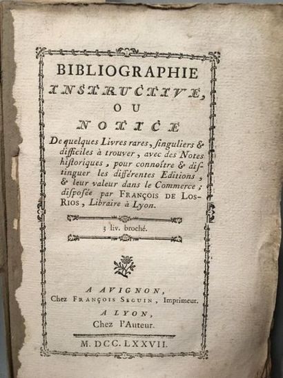 null OSMONT (J.B.L.). Dictionnaire typographique, historique et critique des livres...