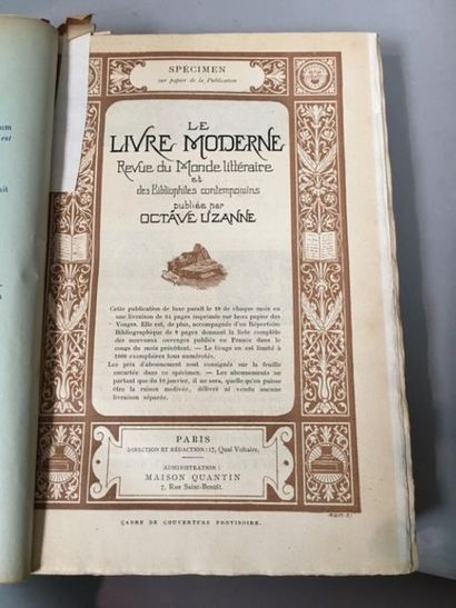 null UZANNE (Octave, [éd.]). Le livre moderne. Revue du monde littéraire et des bibliophiles...
