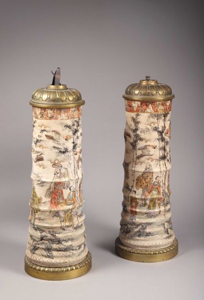 JAPON - XIXe siècle : PAIRE DE GRAND VASES JAPON - XIXe siècle

Paire de grands vases...