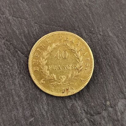 null Coin of 40 Frs gold 1812 A, in 900 mm gold. 12,865 g.