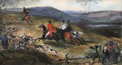  Eugène Louis LAMI (Paris 1800 -1890). 
Hunting...