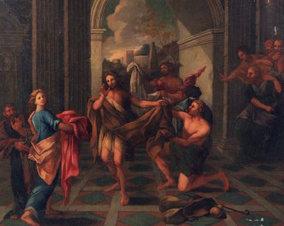 null École ROMAINE vers 1700.

Ulysse et Eumée (?).

Huile sur toile.

Cadre simulé...