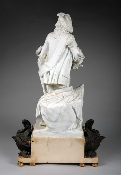 null SÈVRES (hard porcelain) and after Jean-Antoine HOUDON. 

The Count of Tourville,...