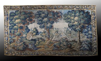 null AUBUSSON

Castle and French park with peacocks

Tapestry in wool and silk.

18th...