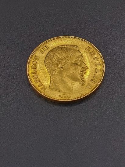 Pièce en or (900/1000e) : 50 frs Napoléon...